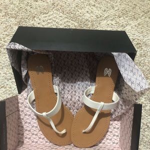 Ivory Slingback Thongs